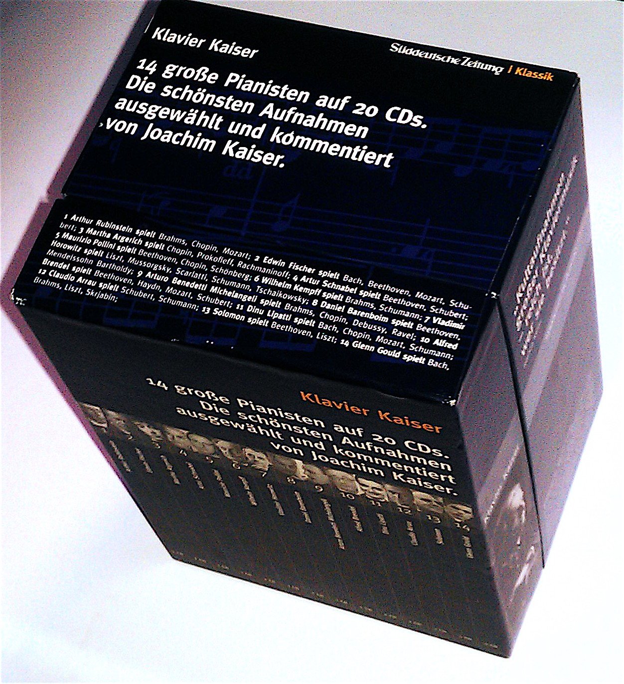 Klavier Kaiser / 14 grosse Pianisten auf 20 CDs : Joachim Kaiser